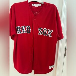 Majestic Red Sox Red Jersey